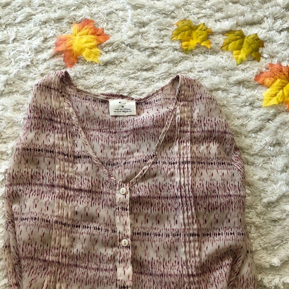 :.Anthropologie.: Pins and Needles pink blouse